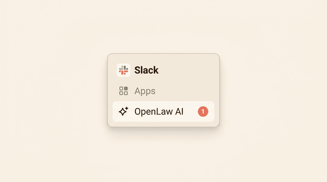 Lexi AI successfully integrated into a law firm's Slack workspace